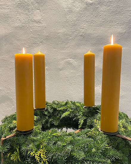 Adventskranz binden