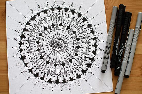 Zentangle® - Besinnliche "Übungen" mit dem Stift